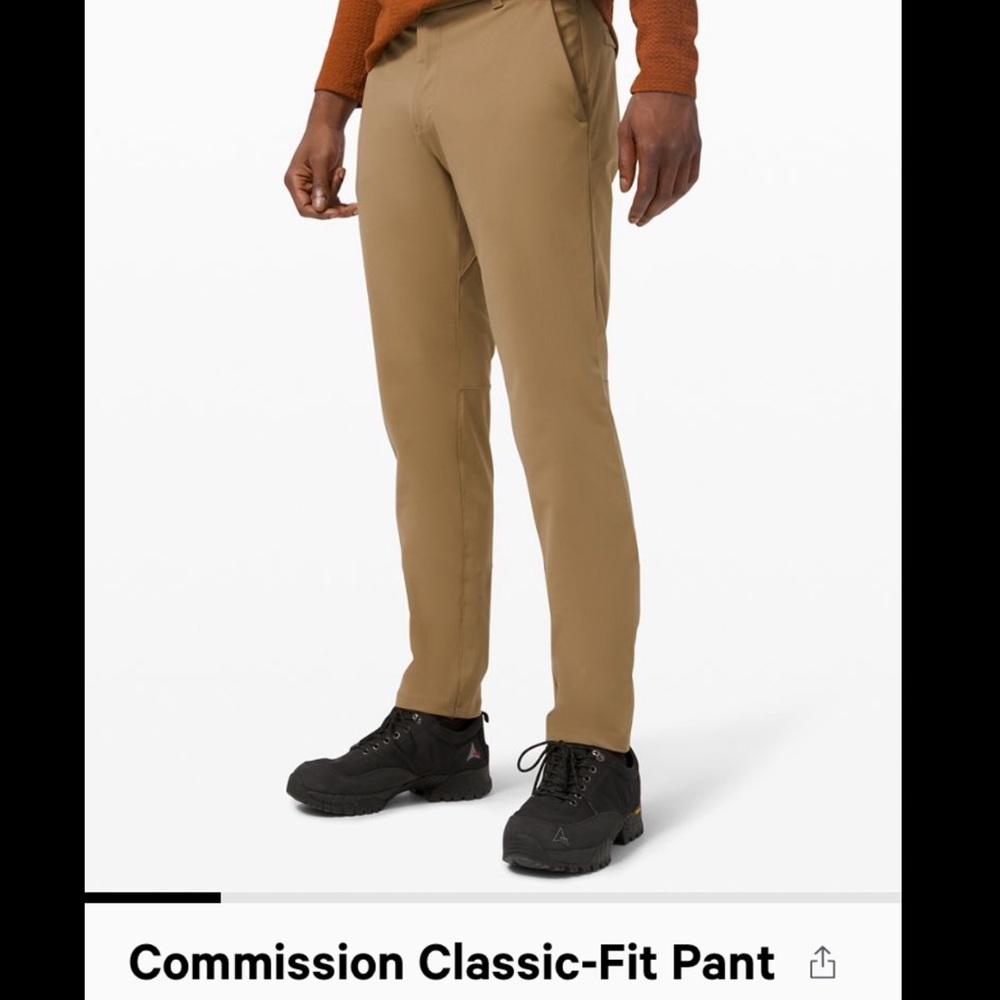 lululemon athletica Khaki Commission Pants